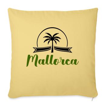 Majorca - Sofa pillowcase 17,3'' x 17,3'' (45 x 45 cm) - washed yellow - Front