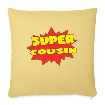 Super Cousine - Sofakissenbezug 45 x 45 cm - Hellgelb - Vorne