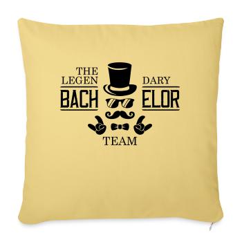 Legendary Bachelor Team - Sofa pillowcase 17,3'' x 17,3'' (45 x 45 cm) - washed yellow - Front