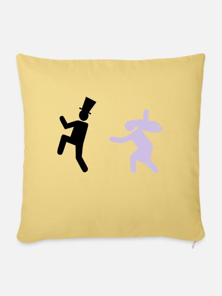 Running Groom - Sofakissenbezug 45 x 45 cm - Hellgelb