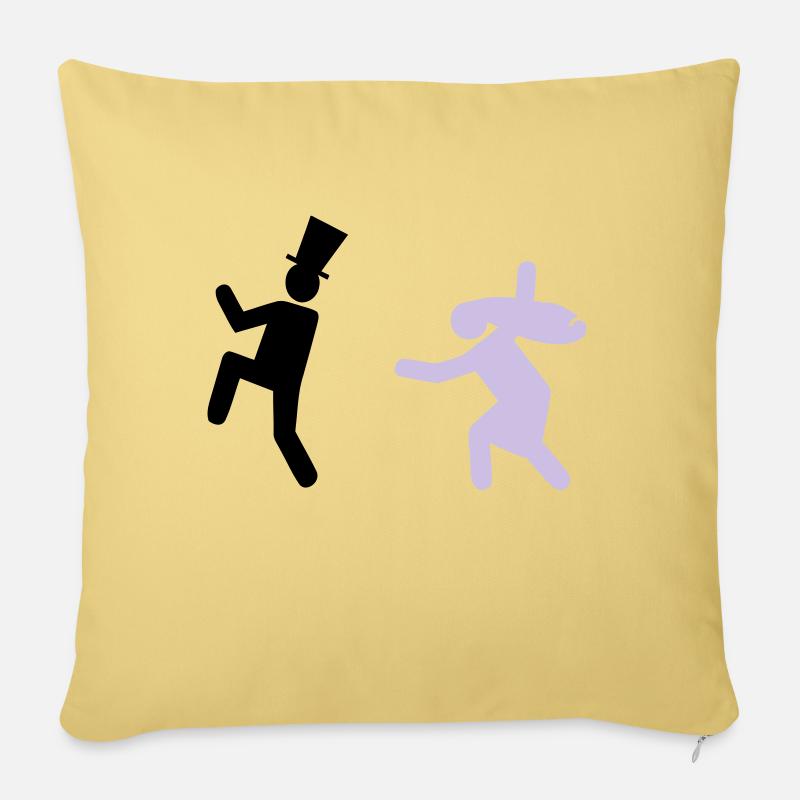 Running Groom - Sofakissenbezug 45 x 45 cm - Hellgelb