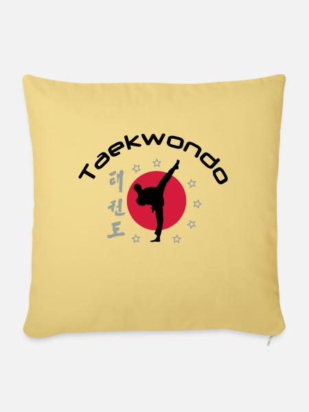 taekwondo_3 - Sofakissenbezug 45 x 45 cm - Hellgelb