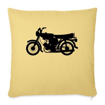 Fahrzeug - Simson - Sofakissenbezug 45 x 45 cm - Hellgelb - Vorne