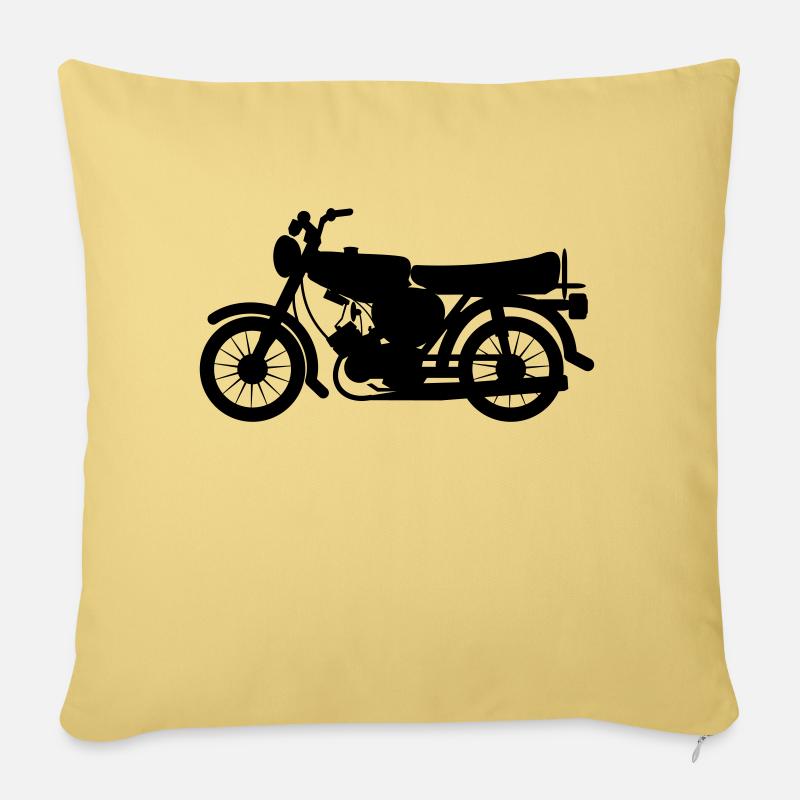 Fahrzeug - Simson - Sofakissenbezug 45 x 45 cm - Hellgelb