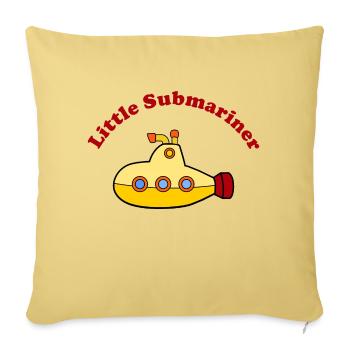 Little Submariner Kleiner U-Boot-Fahrer - Sofakissenbezug 45 x 45 cm - Hellgelb - Vorne