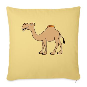 Camel - Sofa pillowcase 17,3'' x 17,3'' (45 x 45 cm) - washed yellow - Front