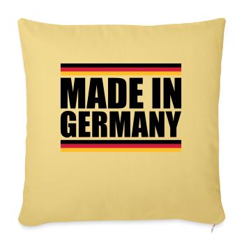 Made in Germany - Sofa pillowcase 17,3'' x 17,3'' (45 x 45 cm) - washed yellow - Front