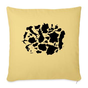 Unie dans la diversité - Housse de coussin décorative 45 x 45 cm - jaune délavé - Devant