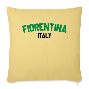 Fiorentina Italy - Sofa pillowcase 17,3'' x 17,3'' (45 x 45 cm) - washed yellow - Front