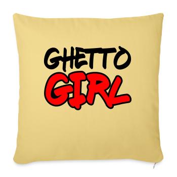 ghetto girl 2 - Sofakissenbezug 45 x 45 cm - Hellgelb - Vorne