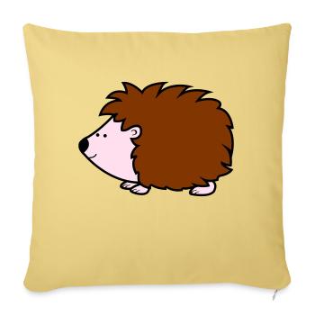igel - Sofakissenbezug 45 x 45 cm - Hellgelb - Vorne