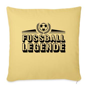 fussball legende - Sofakissenbezug 45 x 45 cm - Hellgelb - Vorne