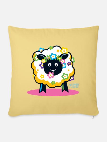 Ewe Bohemian? - Sofakissenbezug 45 x 45 cm - Hellgelb