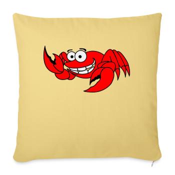 cancer - Sofa pillowcase 17,3'' x 17,3'' (45 x 45 cm) - washed yellow - Front