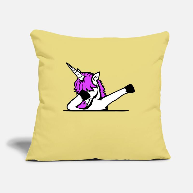 Licorne Dabbing Dab Danse Soirée Pose Geste Drôle Housse de coussin décorative 45 x 45 cm