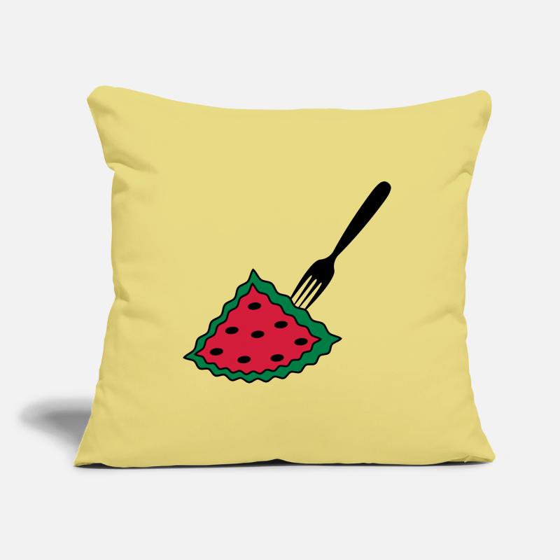 Melone mit Gabel Sofakissenbezug 45 x 45 cm