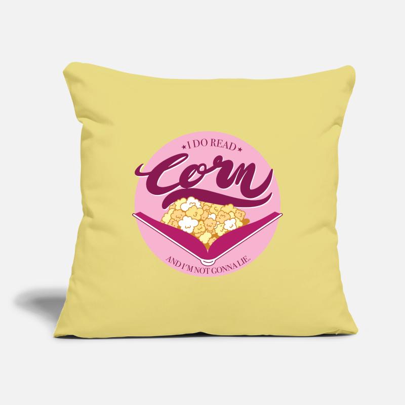 Corn with pink background Sofa pillowcase 17,3'' x 17,3'' (45 x 45 cm)