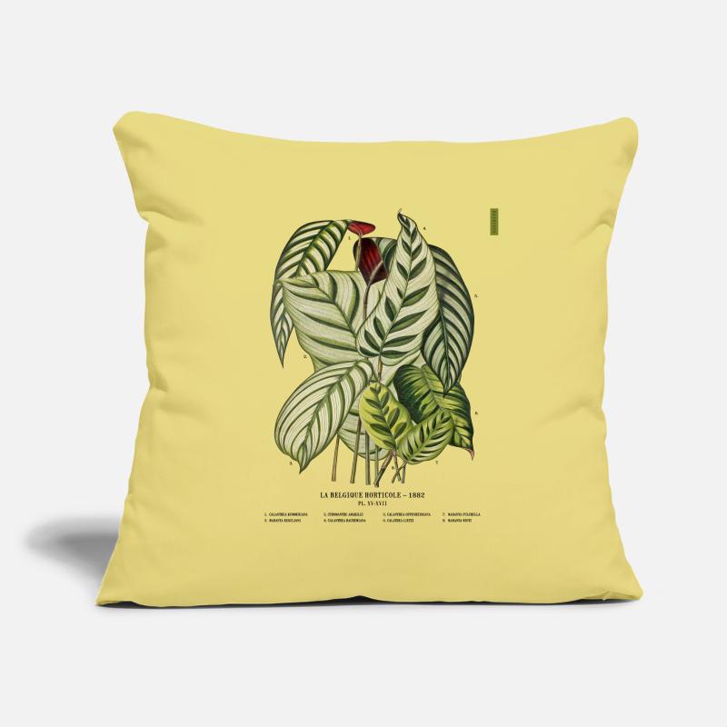Impression botanique 1882 Housse de coussin décorative 45 x 45 cm