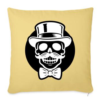 Groom Skeleton - Sofa pillowcase 17,3'' x 17,3'' (45 x 45 cm) - washed yellow - Front