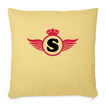 S Design - Sofakissenbezug 45 x 45 cm - Hellgelb - Vorne