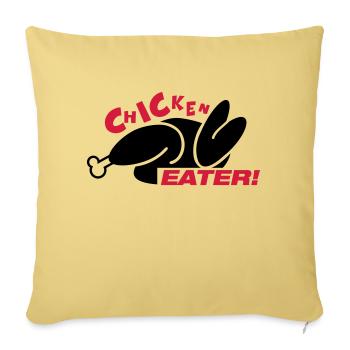 chicken_eater_gi2 - Sofakissenbezug 45 x 45 cm - Hellgelb - Vorne