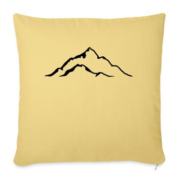 Mountain - Housse de coussin décorative 45 x 45 cm - jaune délavé - Devant