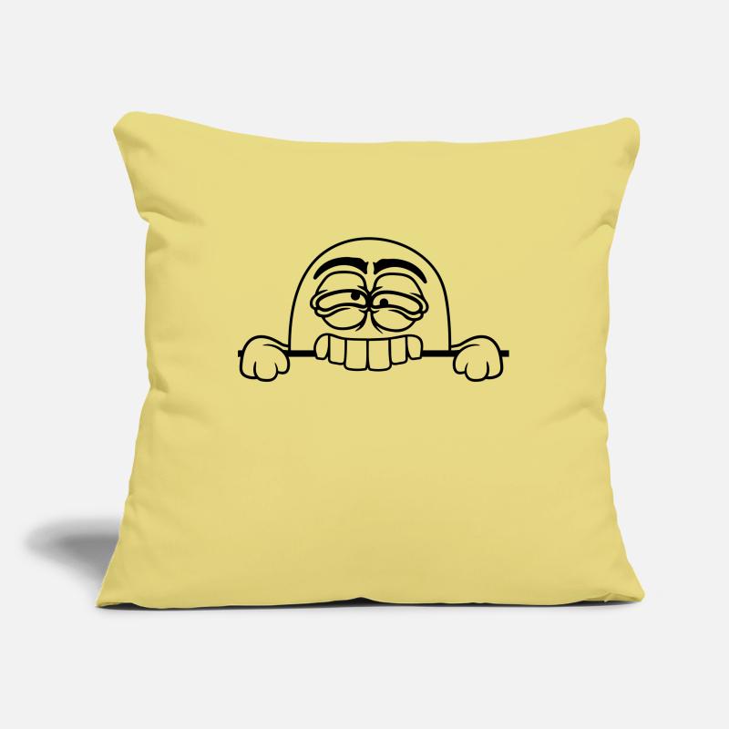 text field ghost bite shield wall keep spooky Sofa pillowcase 17,3'' x 17,3'' (45 x 45 cm)