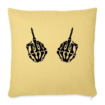 hands middlefinger - Sofakissenbezug 45 x 45 cm - Hellgelb - Vorne