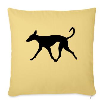 Podenco running relaxed - Sofakissenbezug 45 x 45 cm - Hellgelb - Vorne