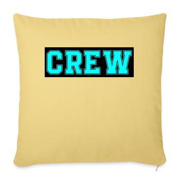 Crew - Sofa pillowcase 17,3'' x 17,3'' (45 x 45 cm) - washed yellow - Front