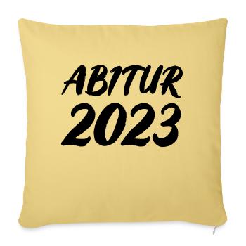 Abitur 2023 - Sofakissenbezug 45 x 45 cm - Hellgelb - Vorne