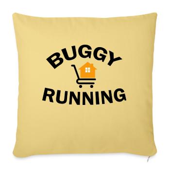 Biking Running Marathon Triathlon Bike - Sofa pillowcase 17,3'' x 17,3'' (45 x 45 cm) - washed yellow - Front
