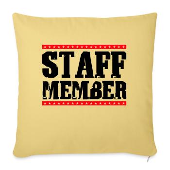 Staff Member - Sofa pillowcase 17,3'' x 17,3'' (45 x 45 cm) - washed yellow - Front