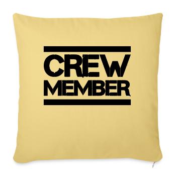 Membre d’équipage - Housse de coussin décorative 45 x 45 cm - jaune délavé - Devant