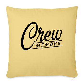 Membre d’équipage - Housse de coussin décorative 45 x 45 cm - jaune délavé - Devant