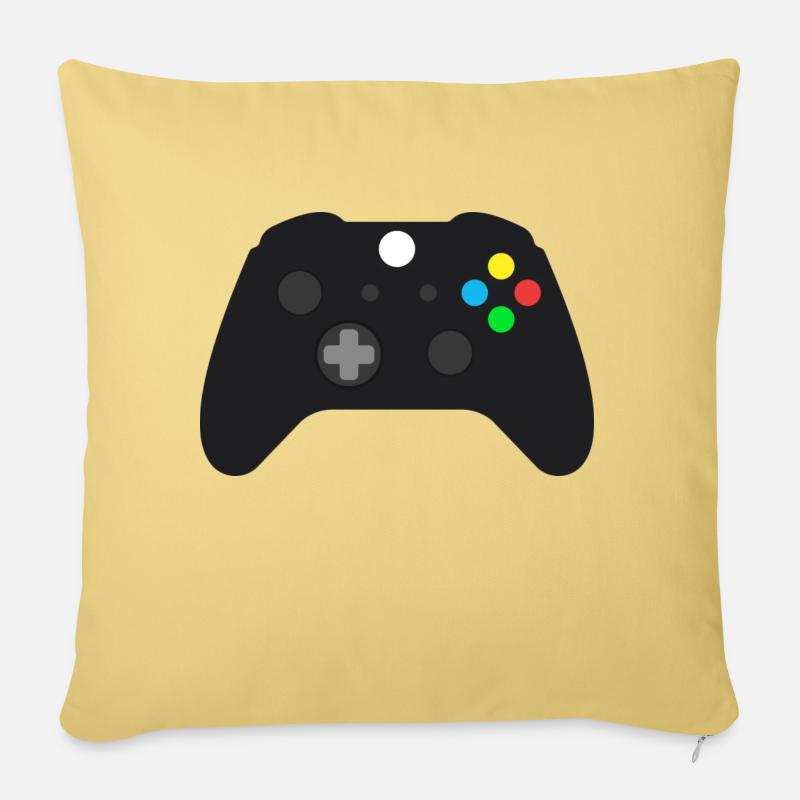 XBX Controller - Sofakissenbezug 45 x 45 cm - Hellgelb