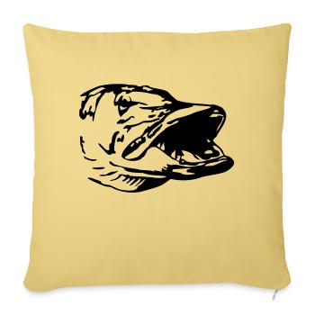 as31_hecht - Sofa pillowcase 17,3'' x 17,3'' (45 x 45 cm) - washed yellow - Front