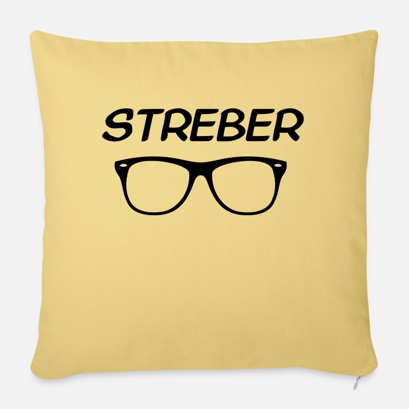 streber - Sofakissenbezug 45 x 45 cm - Hellgelb