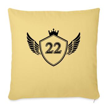 wappen 22 - Sofakissenbezug 45 x 45 cm - Hellgelb - Vorne