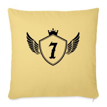 Armoiries 7 - Housse de coussin décorative 45 x 45 cm - jaune délavé - Devant
