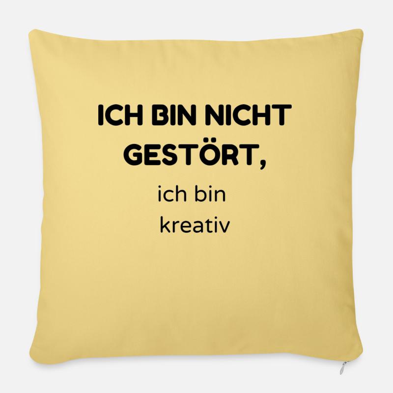gestört - Sofakissenbezug 45 x 45 cm - Hellgelb