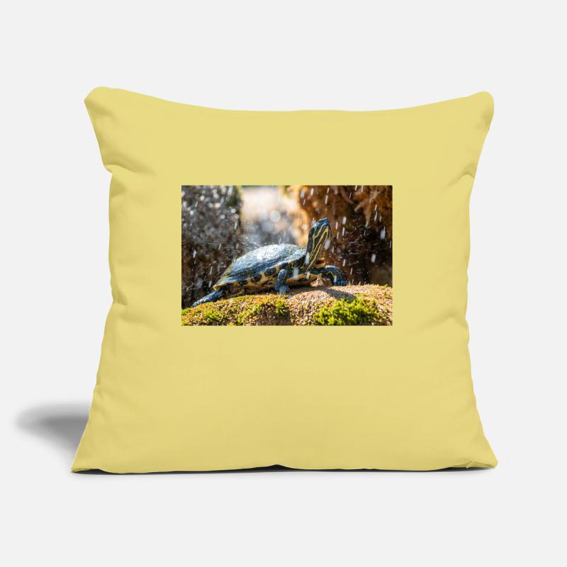 Trachemys scripta scripta scripta Housse de coussin décorative 45 x 45 cm