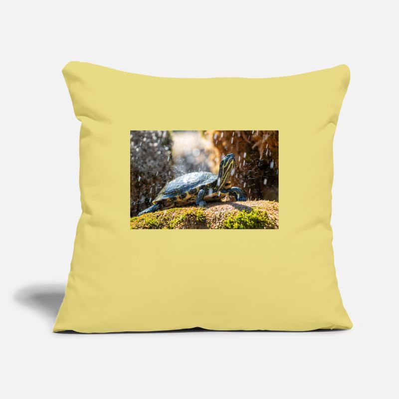 Trachemys scripta scripta scripta Housse de coussin décorative 45 x 45 cm