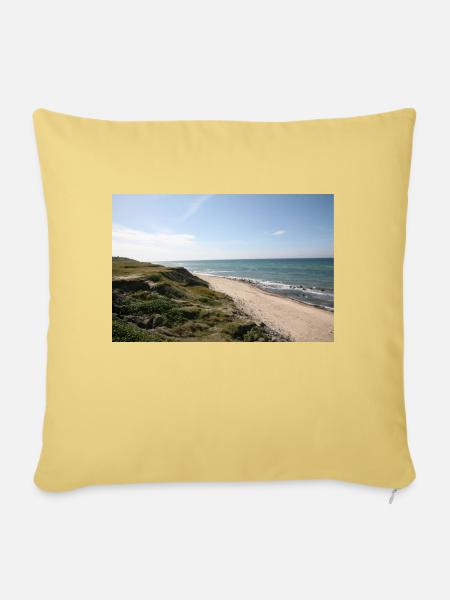 Strand/Meer/Düne - Sofakissenbezug 45 x 45 cm - Hellgelb