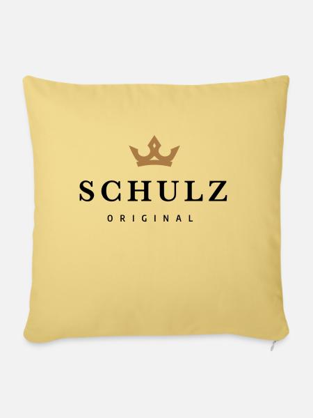 Schulz - Sofakissenbezug 45 x 45 cm - Hellgelb