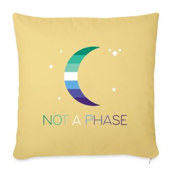 LGBTQ Pride Month - Not a Phase - Gays - Sofa pillowcase 17,3'' x 17,3'' (45 x 45 cm) - washed yellow - Front