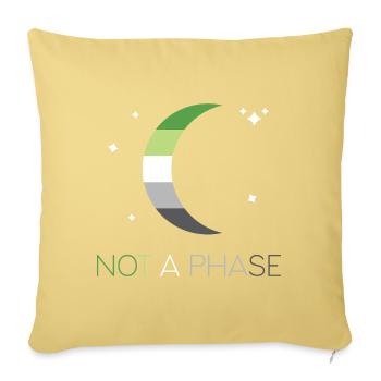 LGBTQ Pride Month - Keine Phase - Aromantic - Sofakissenbezug 45 x 45 cm - Hellgelb - Vorne