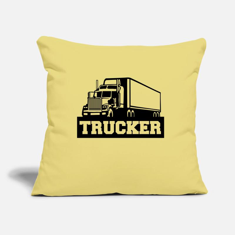 trucker_t1 Housse de coussin décorative 45 x 45 cm