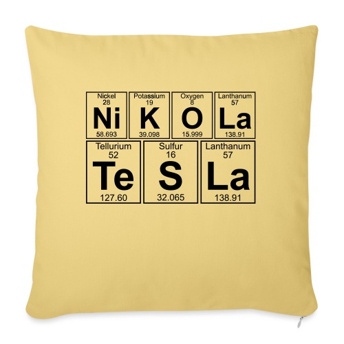 Ni-K-O-La Te-S-La (nikola_tesla) - Full - Sofa pillowcase 17,3'' x 17,3'' (45 x 45 cm)