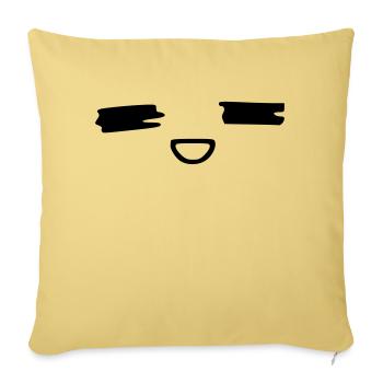 kawaii_face_16 - Sofakissenbezug 45 x 45 cm - Hellgelb - Vorne